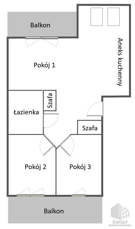 Mieszkanie na sprzedaż, Szczecin os. Bukowe, 3 pokoje, 62 m² — IDN34219, zdjęcie 8