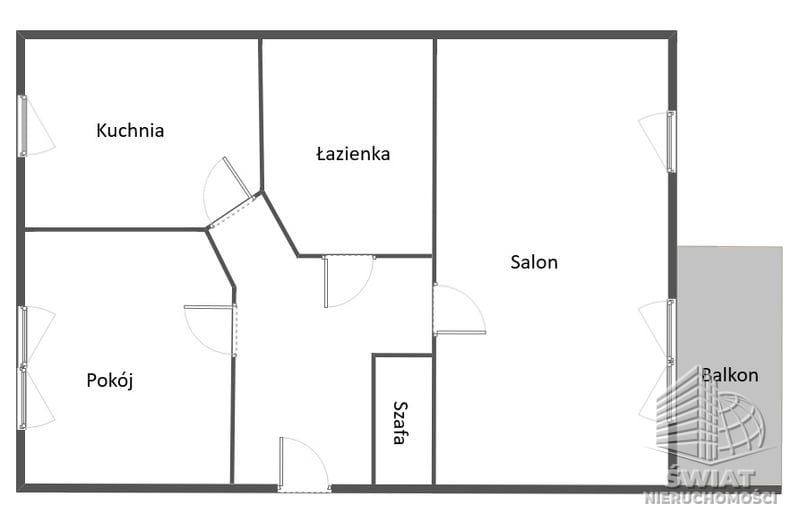 Mieszkanie na sprzedaż, Szczecin os. Bukowe, 2 pokoje, 54 m² — IDN34247, zdjęcie 8