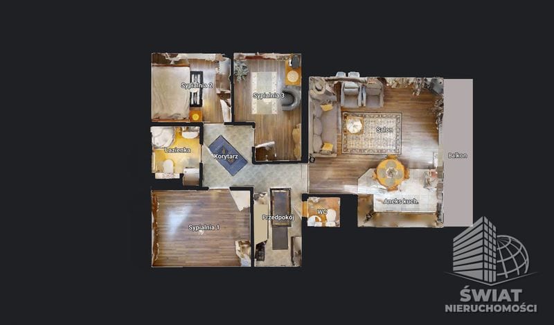 Mieszkanie na sprzedaż, Szczecin os. Bukowe, 4 pokoje, 75 m² — INS22101, zdjęcie 4