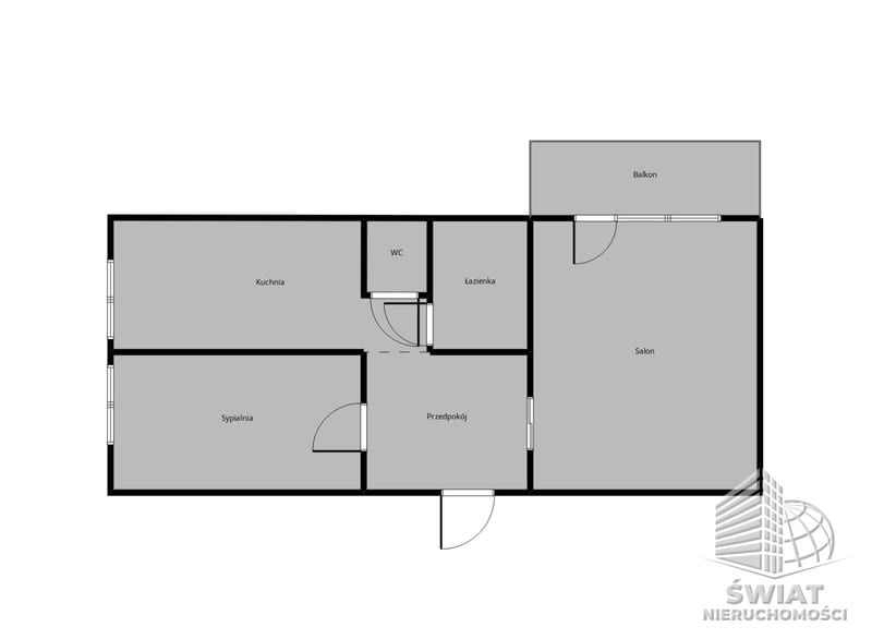 Mieszkanie na sprzedaż, Szczecin os. Zawadzkiego-Klonowica, 2 pokoje, 42 m² — BON49774, zdjęcie 4