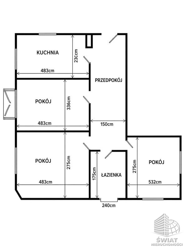 Mieszkanie na sprzedaż, Szczecin Pomorzany, 3 pokoje, 68 m² — BON49964, zdjęcie 2