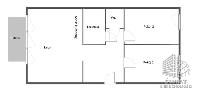 Mieszkanie na sprzedaż, Szczecin Śródmieście-Centrum, 3 pokoje, 50 m² — IDN34254, zdjęcie 5