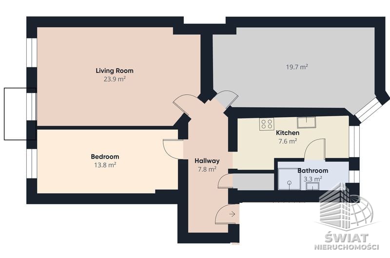 Mieszkanie na sprzedaż, Szczecin Śródmieście-Centrum, 3 pokoje, 77 m² — ROY04655, zdjęcie 8