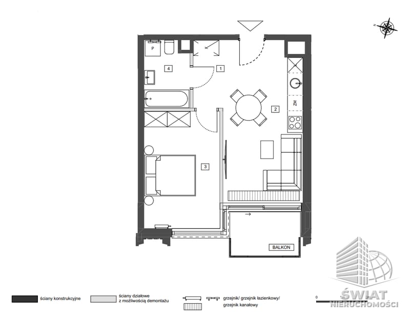 Mieszkanie na sprzedaż, Szczecin Śródmieście, 2 pokoje, 42 m² — HES29302, zdjęcie 7