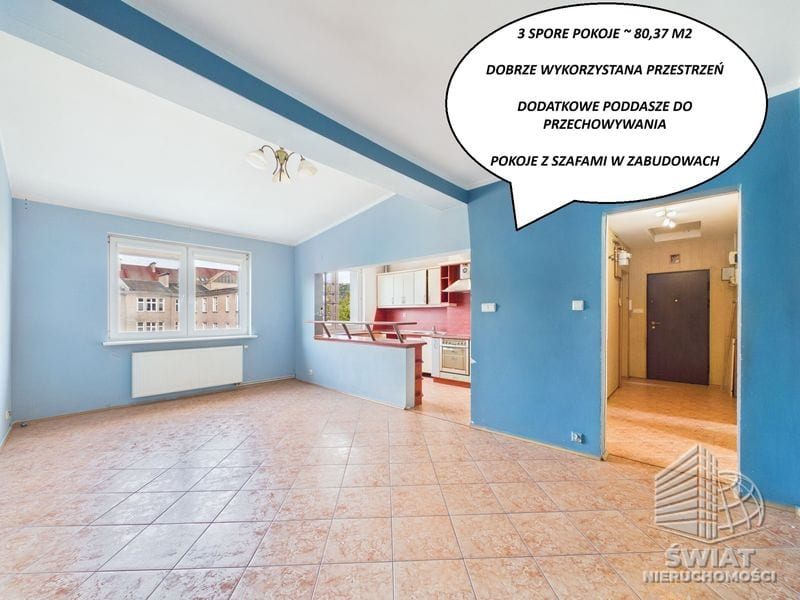 Mieszkanie na sprzedaż, Szczecin Stare Miasto, 3 pokoje, 80 m² — ROY04699, zdjęcie 1