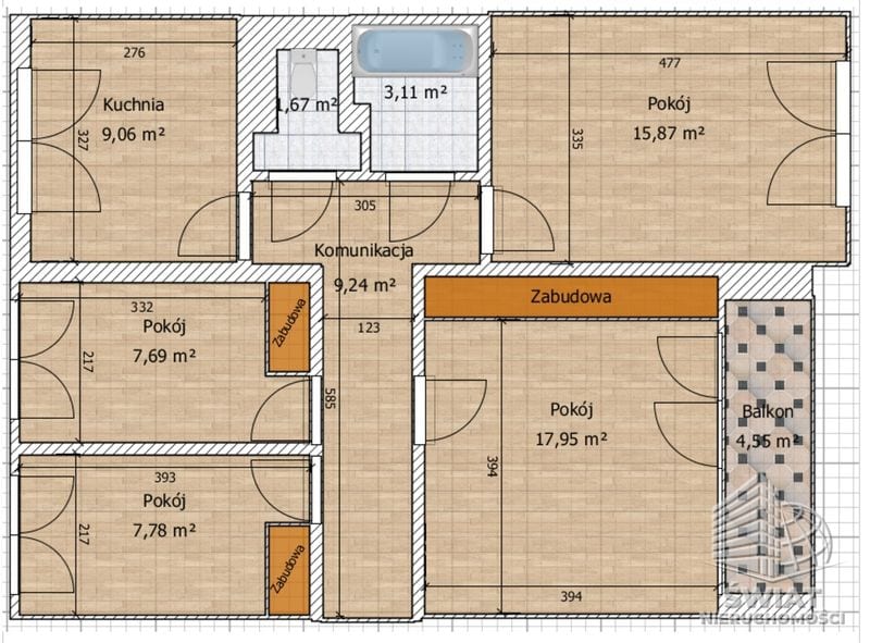 Mieszkanie na sprzedaż, Szczecin Zdroje, 4 pokoje, 77 m² — ASP21806, zdjęcie 3