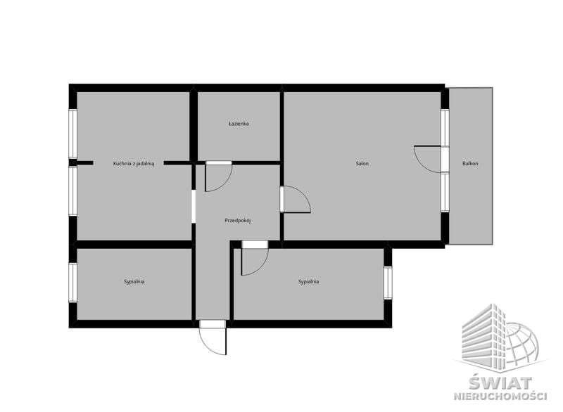 Mieszkanie na sprzedaż, Szczecin Zdroje, 4 pokoje, 71 m² — BON50057, zdjęcie 3