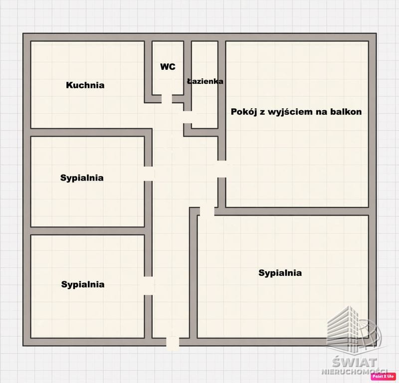 Mieszkanie na sprzedaż, Szczecin Zdroje, 4 pokoje, 64 m² — MAP23144, zdjęcie 1