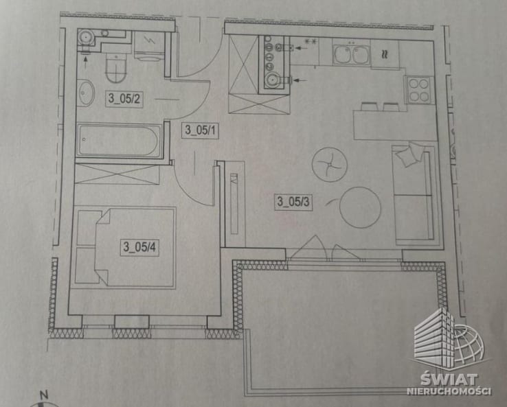 Mieszkanie na sprzedaż, Szczecin Żelechowa, 2 pokoje, 33 m² — BON49745, zdjęcie 6