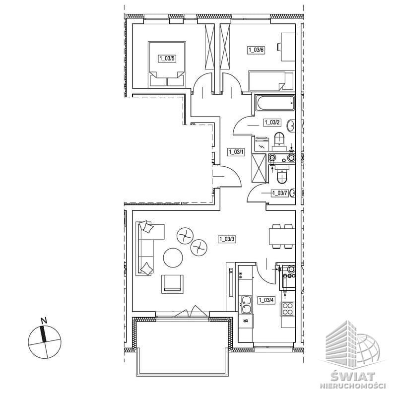 Mieszkanie na sprzedaż, Szczecin Żelechowa, 4 pokoje, 65 m² — HES29164, zdjęcie 2