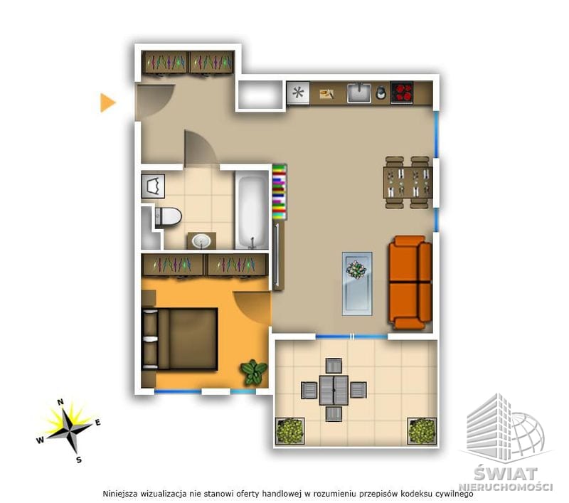 Mieszkanie na sprzedaż, Szczecin Żelechowa, 2 pokoje, 39 m² — SWN29532, zdjęcie 2