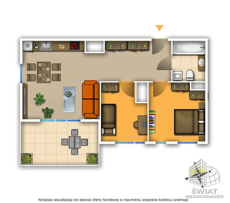 Mieszkanie na sprzedaż, Szczecin Żelechowa, 3 pokoje, 49 m² — SWN29536, zdjęcie 2