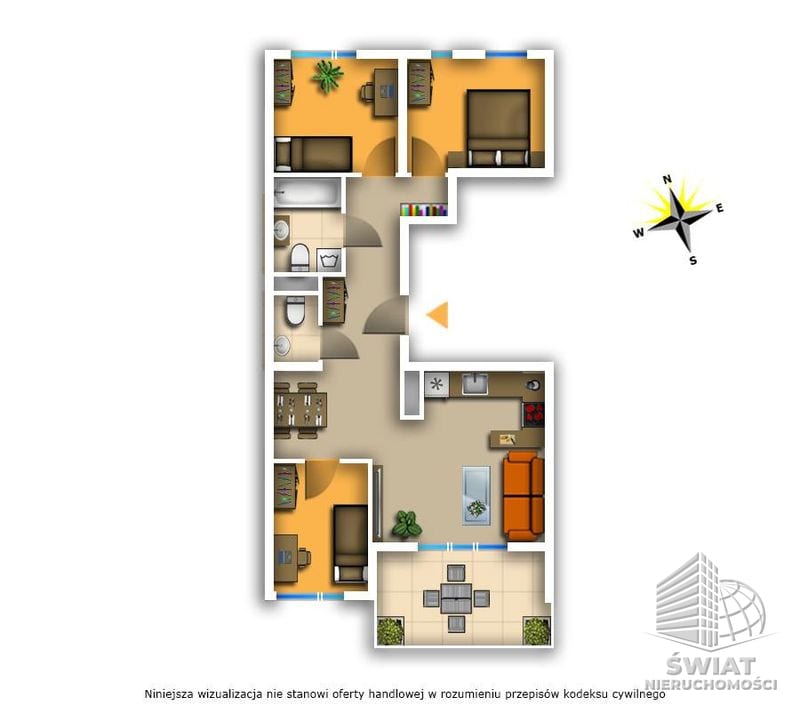 Mieszkanie na sprzedaż, Szczecin Żelechowa, 4 pokoje, 65 m² — SWN29542, zdjęcie 1